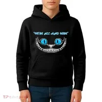 We're All Mad Here Crazy Face Kids Hoodie thumb 4