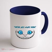 We're All Mad Here Crazy Face Coffee Mug thumb 1