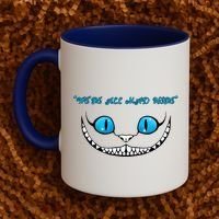 We're All Mad Here Crazy Face Coffee Mug thumb 2
