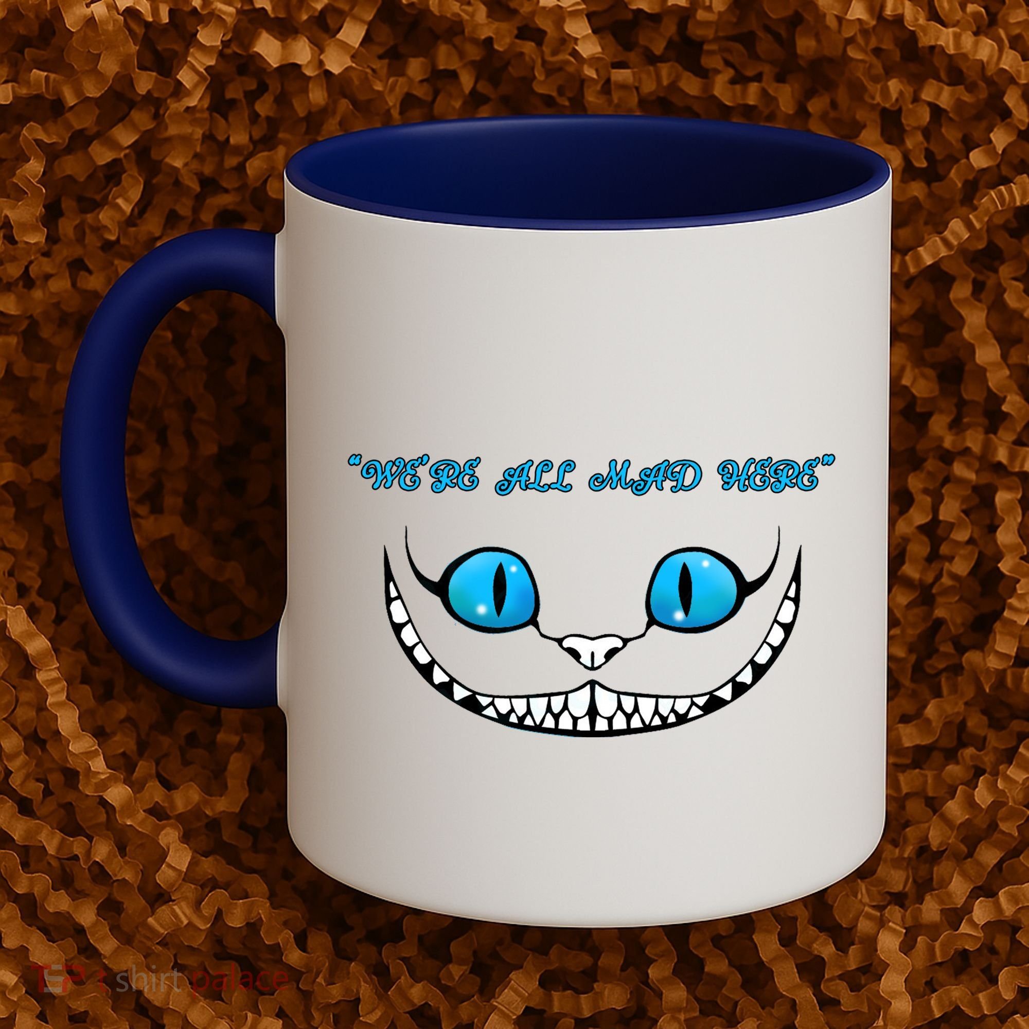 We're All Mad Here Crazy Face Coffee Mug