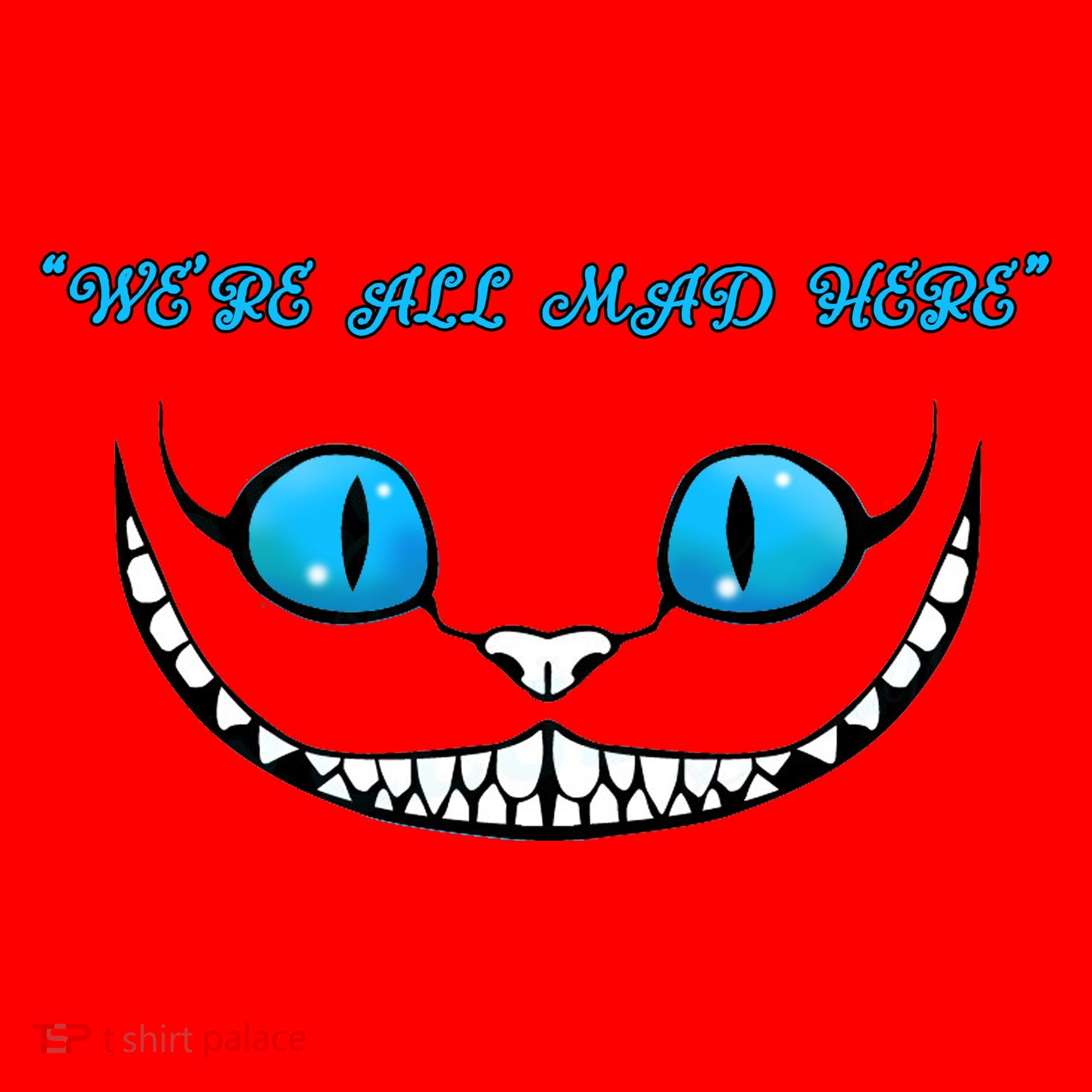We're All Mad Here Crazy Face Santa Hat