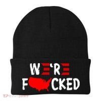 Were Fucked Pro Trump Republican Anti Biden Beanie thumb 0