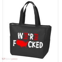 Were Fucked Pro Trump Republican Anti Biden Tote Bag thumb 3