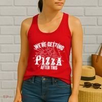 We're Getting Pizza After This Women's Tank Top thumb 2