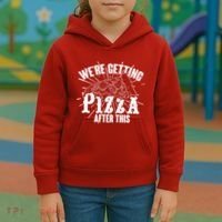 We're Getting Pizza After This Kids Hoodie thumb 3