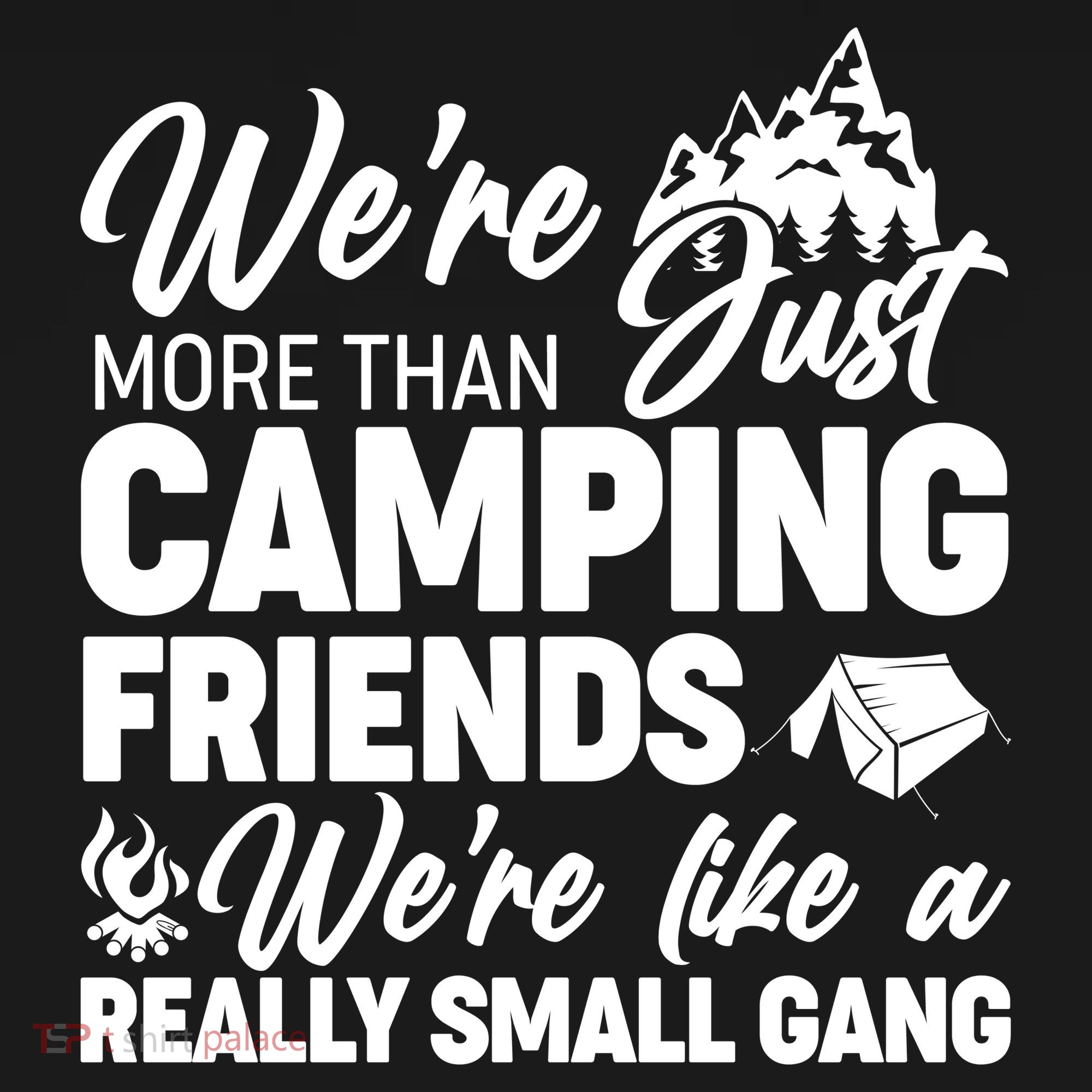We're More That Camping Friends We're Like a Really Small Gang Women's Hoodie