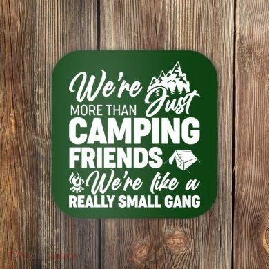 We're More That Camping Friends We're Like a Really Small Gang Coaster