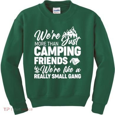 We're More That Camping Friends We're Like a Really Small Gang Kids Sweatshirt