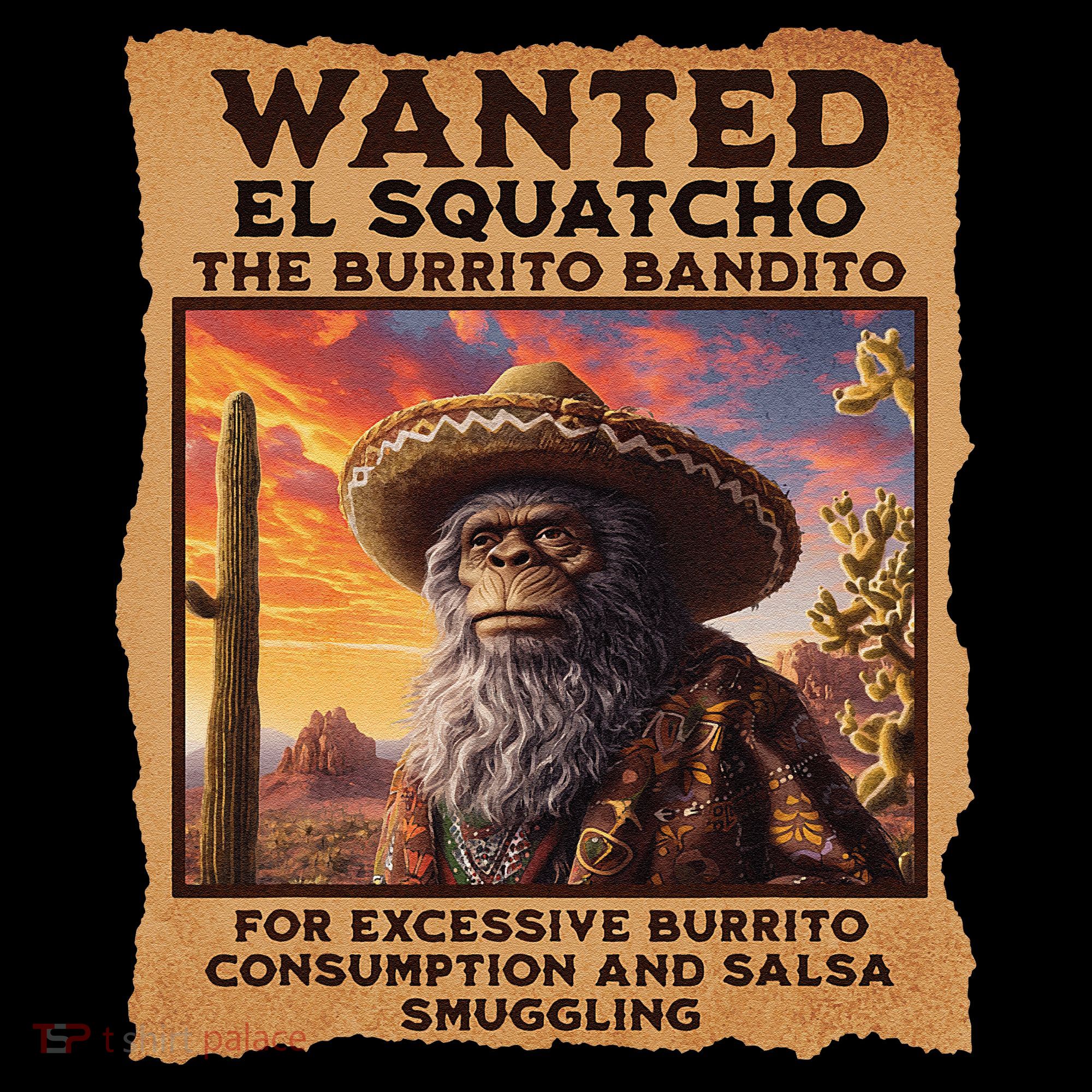 Wanted El Squatcho Wanted Poster Bigfoot And Sasquatch Gift Coffee Mug