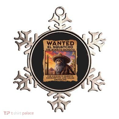 Wanted El Squatcho Wanted Poster Bigfoot And Sasquatch Gift Ornament