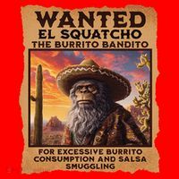 Wanted El Squatcho Wanted Poster Bigfoot And Sasquatch Gift Santa Hat thumb 1