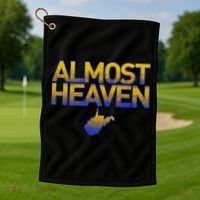 West Virginia Almost Heaven Golf Towel thumb 1