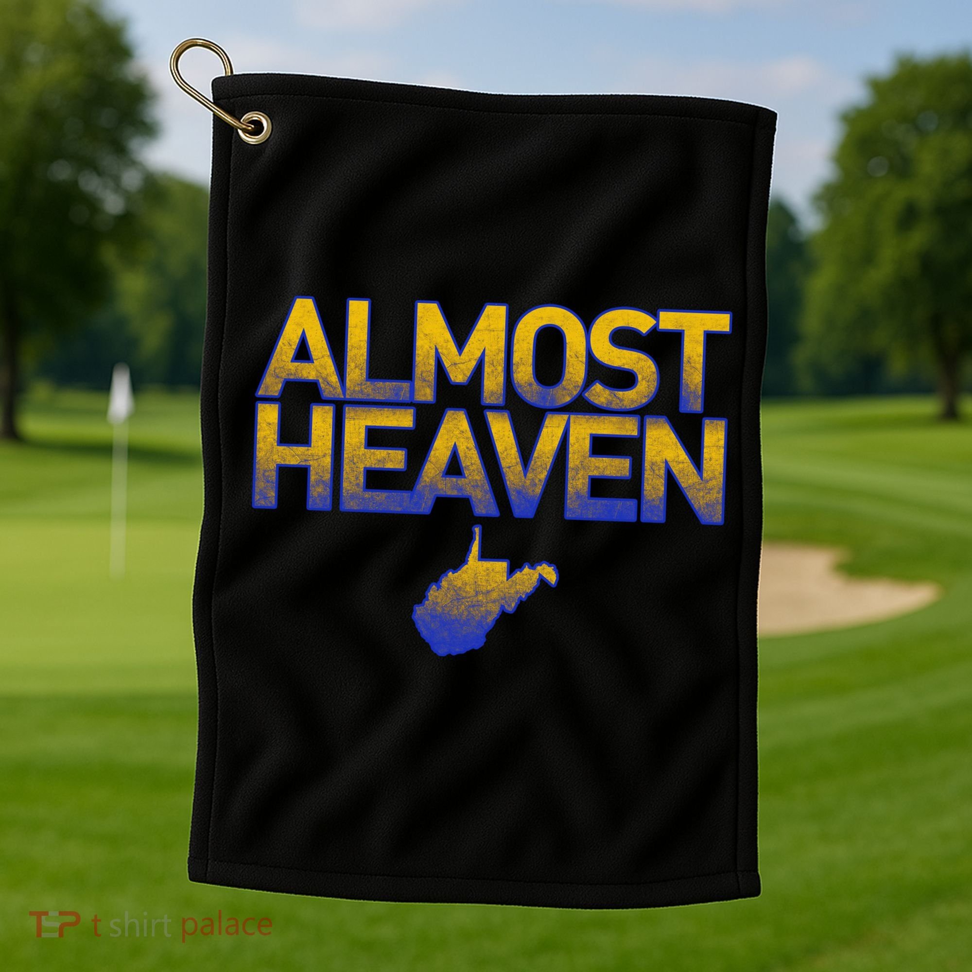 West Virginia Almost Heaven Golf Towel