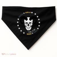 West Virginia Blue & Gold Till I'm Dead & Cold USA-Made Doggie Bandana thumb 0