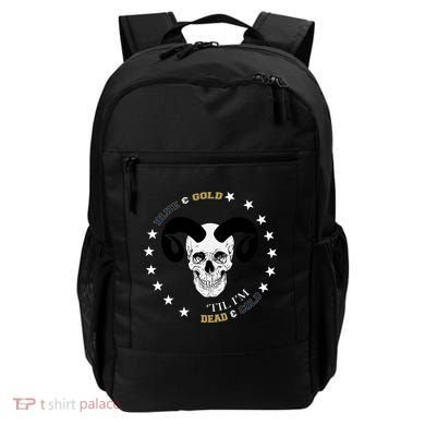 West Virginia Blue & Gold Till I'm Dead & Cold Backpack