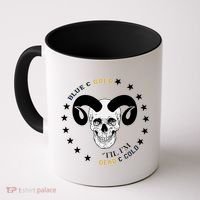 West Virginia Blue & Gold Till I'm Dead & Cold Coffee Mug thumb 0
