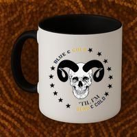 West Virginia Blue & Gold Till I'm Dead & Cold Coffee Mug thumb 2