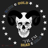 West Virginia Blue & Gold Till I'm Dead & Cold Beanie thumb 2