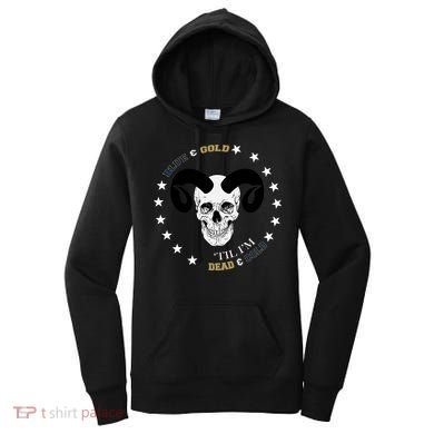 West Virginia Blue & Gold Till I'm Dead & Cold Women's Hoodie