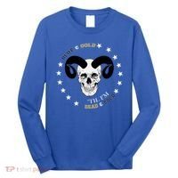 West Virginia Blue & Gold Till I'm Dead & Cold Long Sleeve Shirt thumb 0
