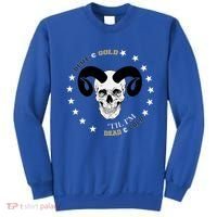 West Virginia Blue & Gold Till I'm Dead & Cold Sweatshirt thumb 0