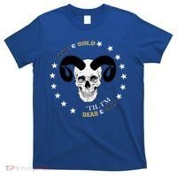West Virginia Blue & Gold Till I'm Dead & Cold T-Shirt thumb 0