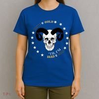 West Virginia Blue & Gold Till I'm Dead & Cold T-Shirt thumb 4