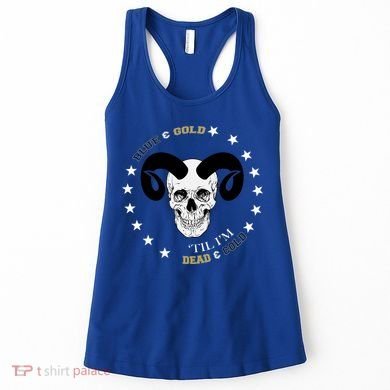 West Virginia Blue & Gold Till I'm Dead & Cold Women's Tank Top
