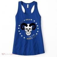 West Virginia Blue & Gold Till I'm Dead & Cold Women's Tank Top thumb 0