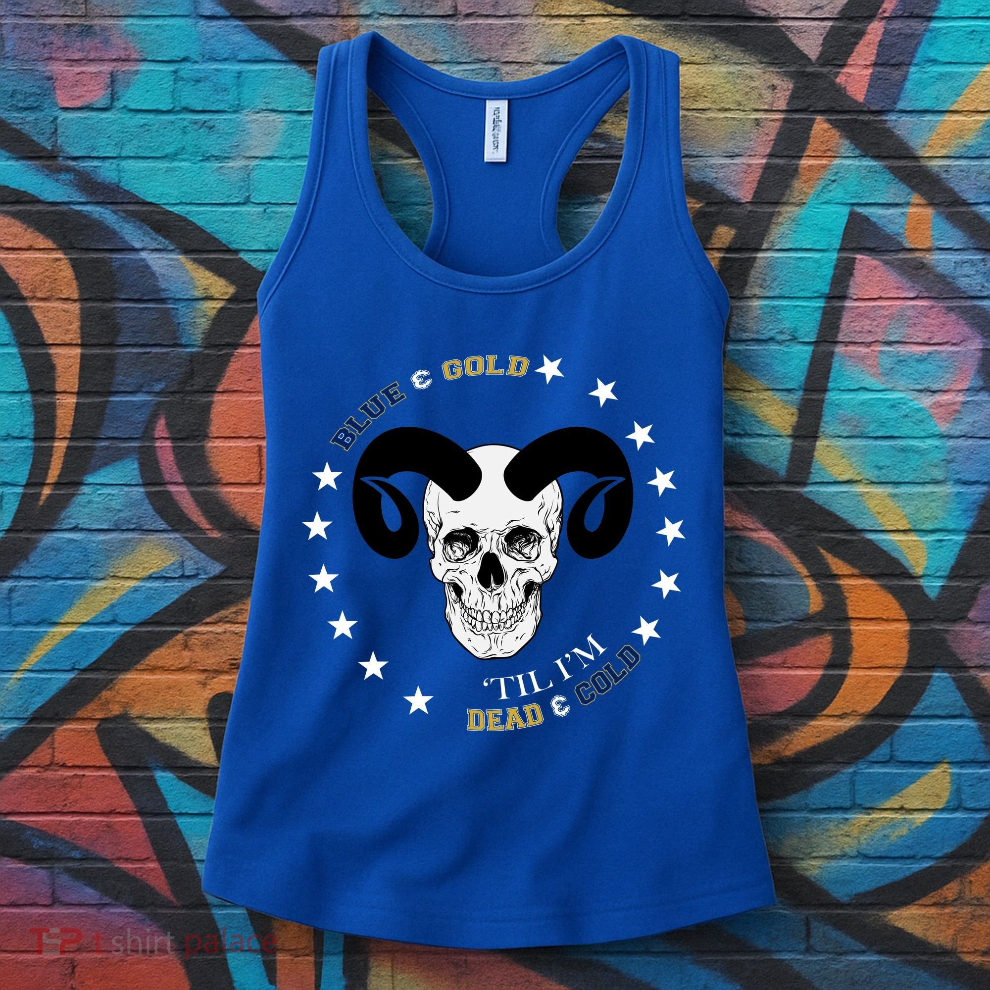 West Virginia Blue & Gold Till I'm Dead & Cold Women's Tank Top