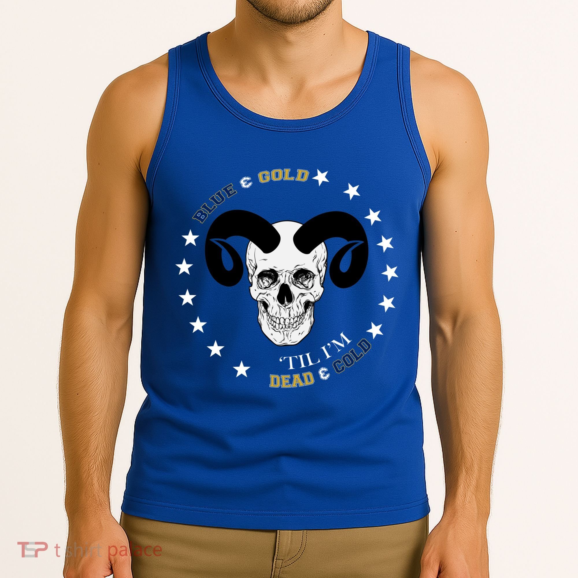 West Virginia Blue & Gold Till I'm Dead & Cold Tank Top