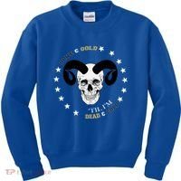 West Virginia Blue & Gold Till I'm Dead & Cold Kids Sweatshirt thumb 0