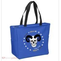 West Virginia Blue & Gold Till I'm Dead & Cold Tote Bag thumb 2