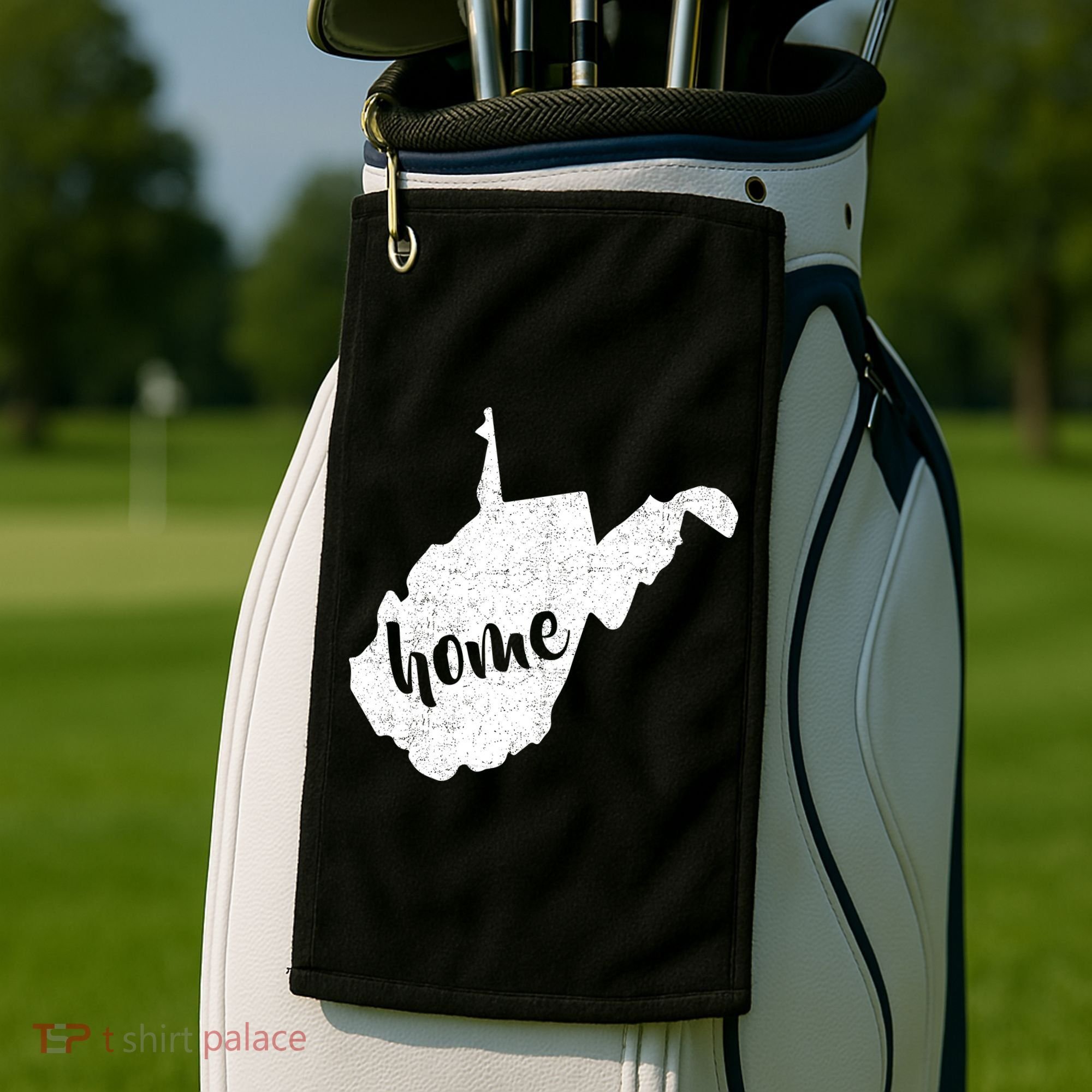 West Virginia Home State Golf Towel