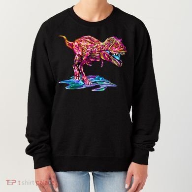 Wet Paint Colorful T-Rex Women's Sweatshirt