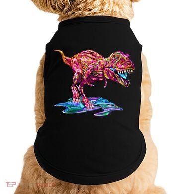 Wet Paint Colorful T-Rex Doggie Tank