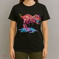 Wet Paint Colorful T-Rex T-Shirt thumb 4
