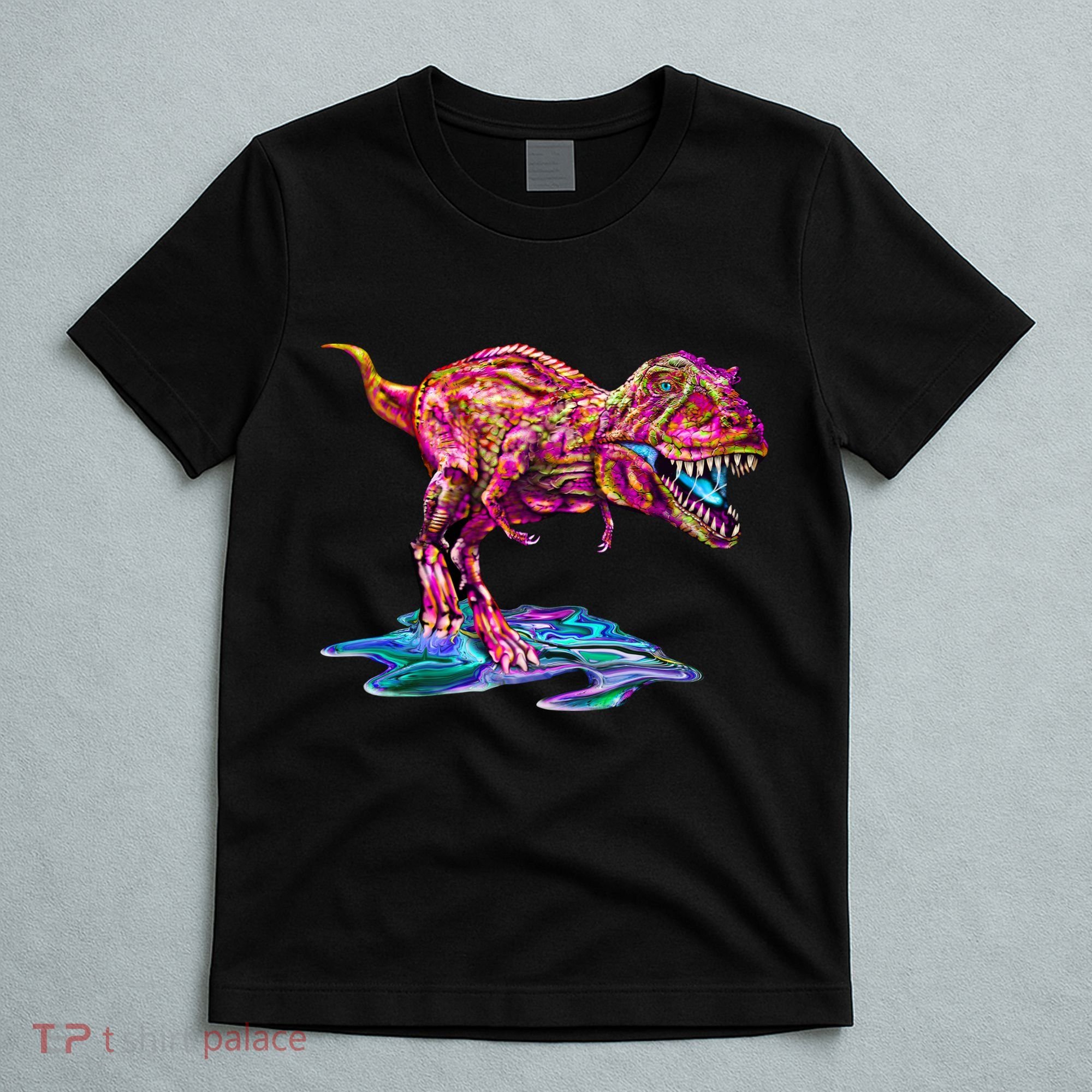 Wet Paint Colorful T-Rex T-Shirt