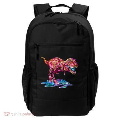 Wet Paint Colorful T-Rex Backpack
