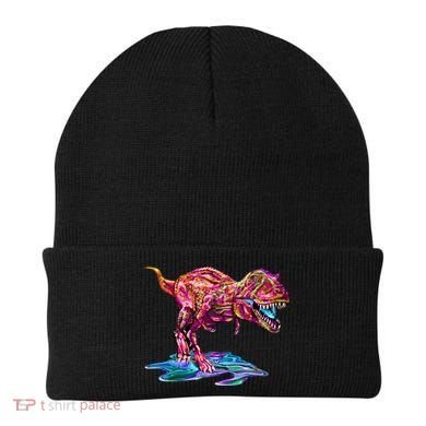 Wet Paint Colorful T-Rex Beanie