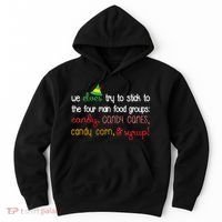 We Elves Try To Stick To Four Main Food Groups Hoodie thumb 0