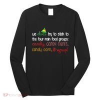We Elves Try To Stick To Four Main Food Groups Long Sleeve Shirt thumb 0