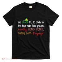 We Elves Try To Stick To Four Main Food Groups T-Shirt thumb 0