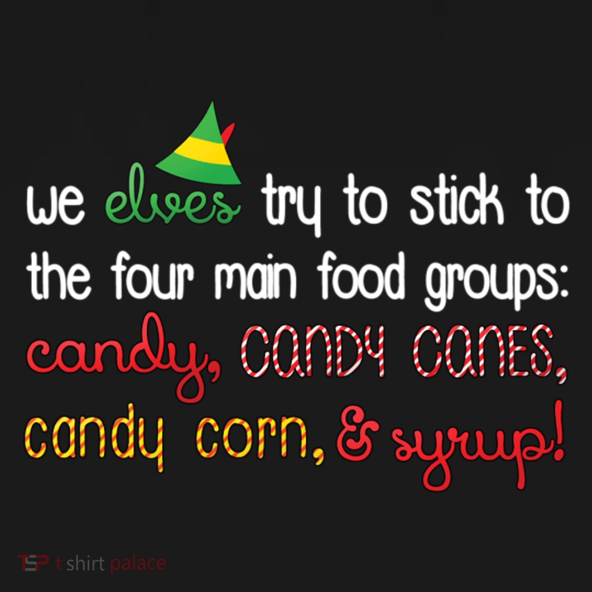We Elves Try To Stick To Four Main Food Groups Women's Hoodie