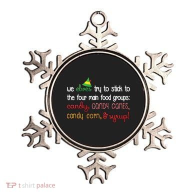 We Elves Try To Stick To Four Main Food Groups Ornament