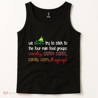We Elves Try To Stick To Four Main Food Groups Tank Top thumb 2