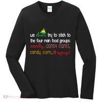 We Elves Try To Stick To Four Main Food Groups Women's Long Sleeve Shirt thumb 0