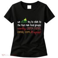 We Elves Try To Stick To Four Main Food Groups Women's T-Shirt thumb 0