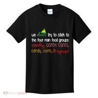 We Elves Try To Stick To Four Main Food Groups Kids T-Shirt thumb 0