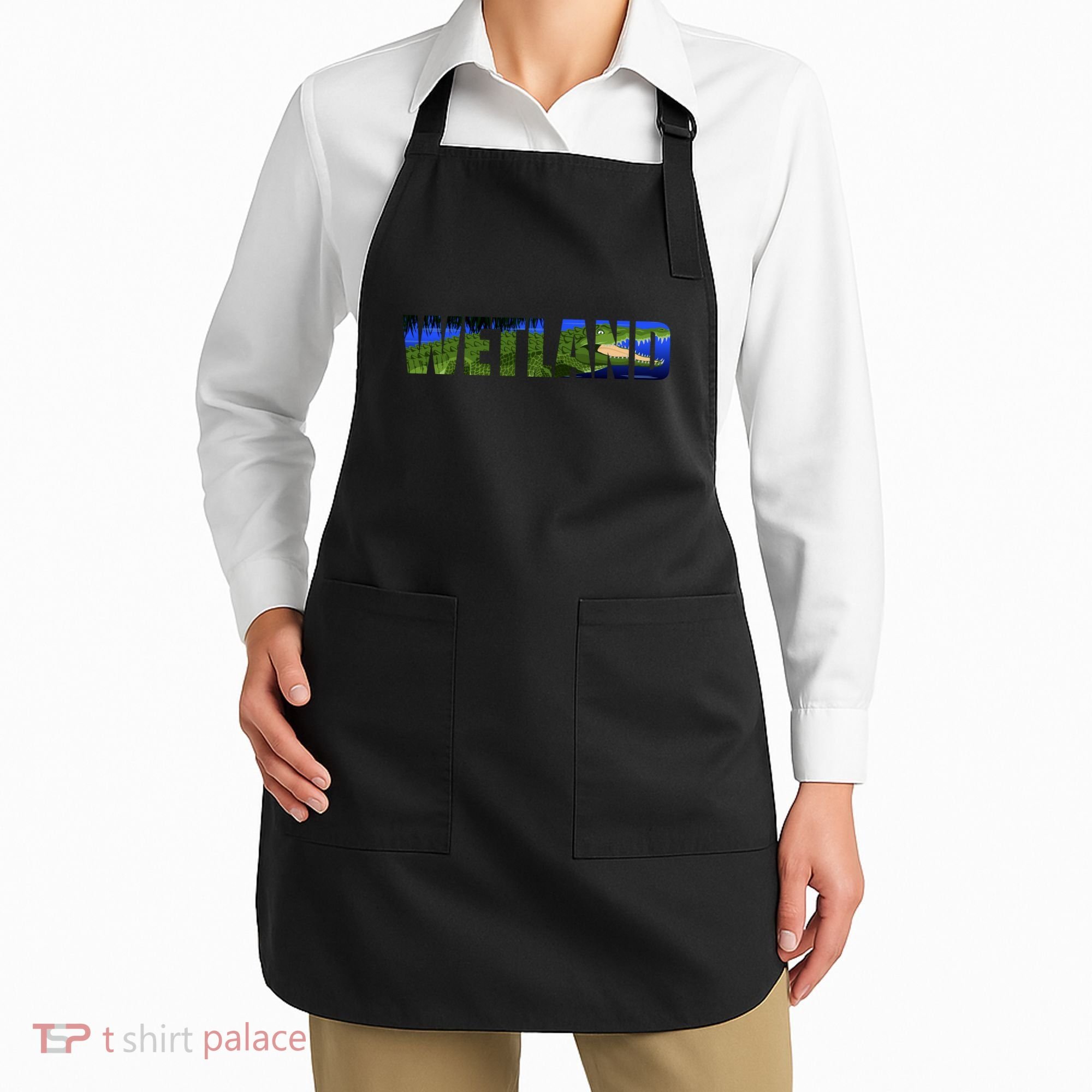 Wetland Gator Crocodile Apron